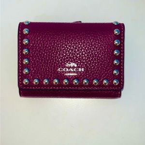 Coach Micro Wallet With Rivets
